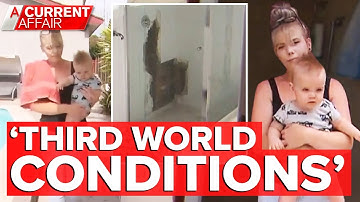 Family forced to shower in backyard over insurance debacle | A Current Affair