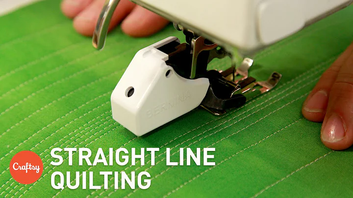 Easiest Method for Straight Line Quilting | Machin...