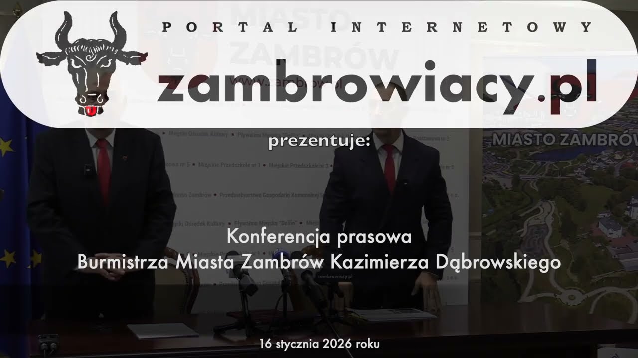Konferencja Burmistrza Miasta Zambrów