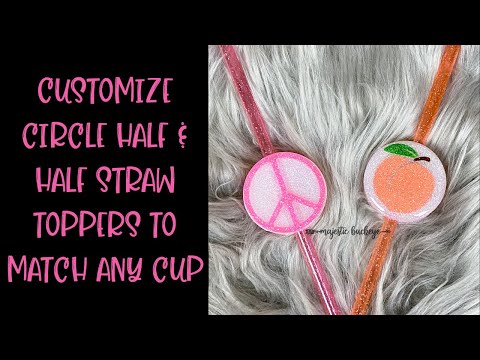 Cupcake Straw Topper Tutorial without Epoxy  Acrylic Blank Straw Charm  Step by Step with Crystalac 