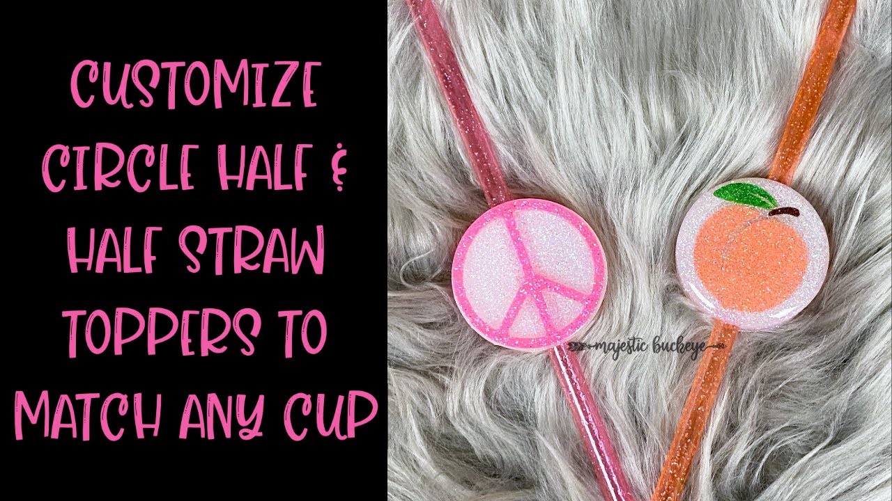 Cupcake Straw Topper Tutorial without Epoxy  Acrylic Blank Straw Charm  Step by Step with Crystalac 