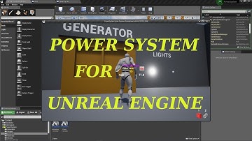 Unreal Engine 4 Power System For MarketPlace