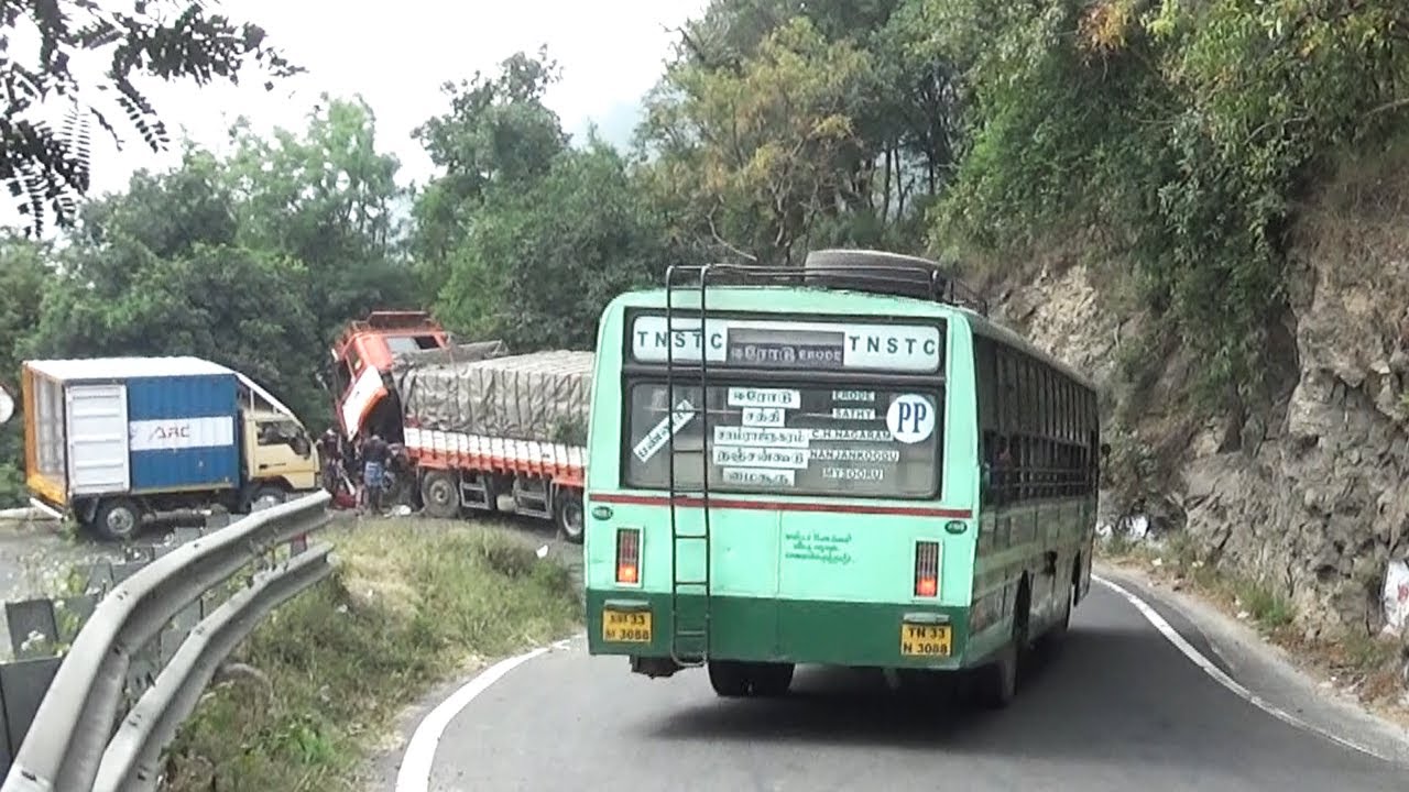 TNSTC BUS DHIMBAM GHAT EXETREME LEVEL TURNING EDGE I TNSTC HEROS