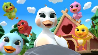 Five Little Ducks Sing Along | Lalafun Nursery Rhymes & Kids Songs