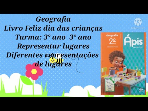 Representar Lugares. Diferentes representações de lugares. Livro Ápis Geografia