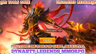 Dynasty Legends MMORPG Server GM - Full Code GM TooLs , Unlimited Recharge