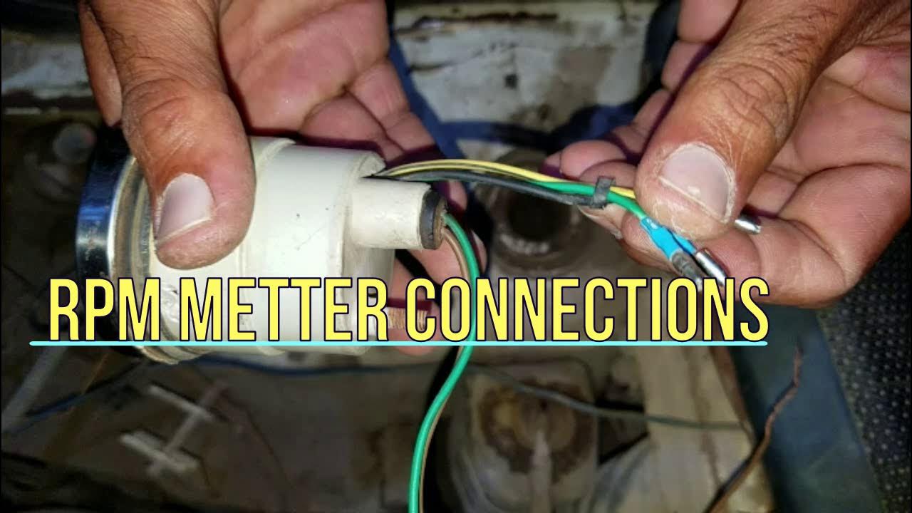 How to connections Rpm metter tacho meter installation YouTube