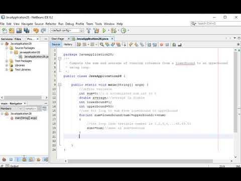 Compute the sum and average of running integers in Java - YouTube