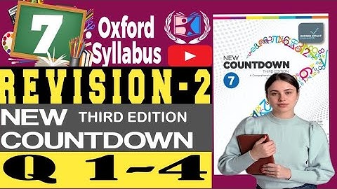 Class 7 Math ✏️ | Revision 2 Q 1-4 🔥 | New Countdown 3rd Edition Explained 📘l Shahzad Ali Shzi