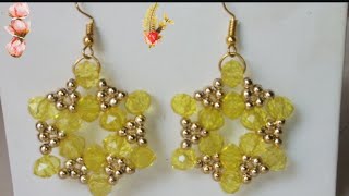 DIY beautiful beads earrings tutorial for beginners#diy#easy#simple#pearl craft