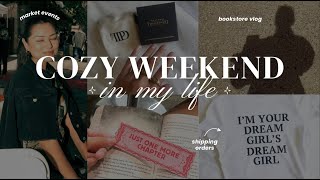 vlog 💌☕: cozy weekend in my life, self care, bookstore vlog, cooking at home, and more!