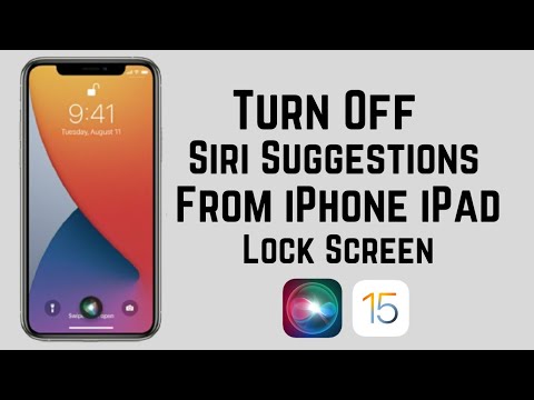 How To Turn Off Siri Suggestions On iPhone Lock Screen 2022