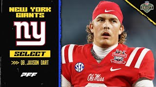 New York Giants Select QB Jaxson Dart | 2025 NFL Draft | PFF