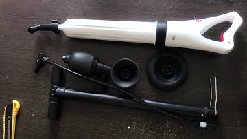[Unbox] Dụng cụ thông tắc cống, bồn cầu bằng khí nén