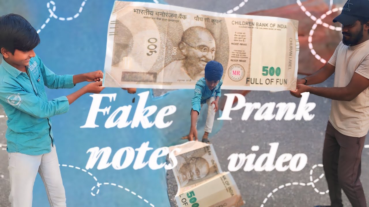 fake notes prank video - YouTube