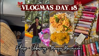 VLOGMAS 18 🎁| Plage, Unboxing & Manzer Mauricien.