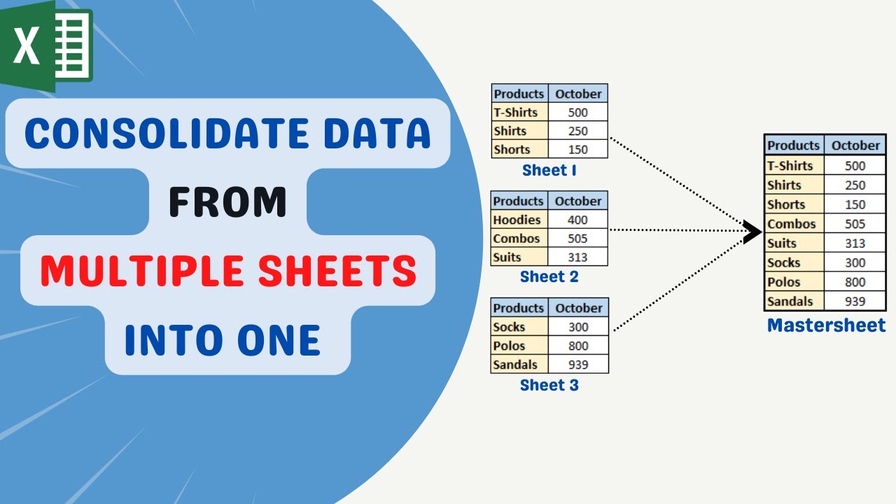 Consolidate Data In Excel From Multiple Worksheets Vba