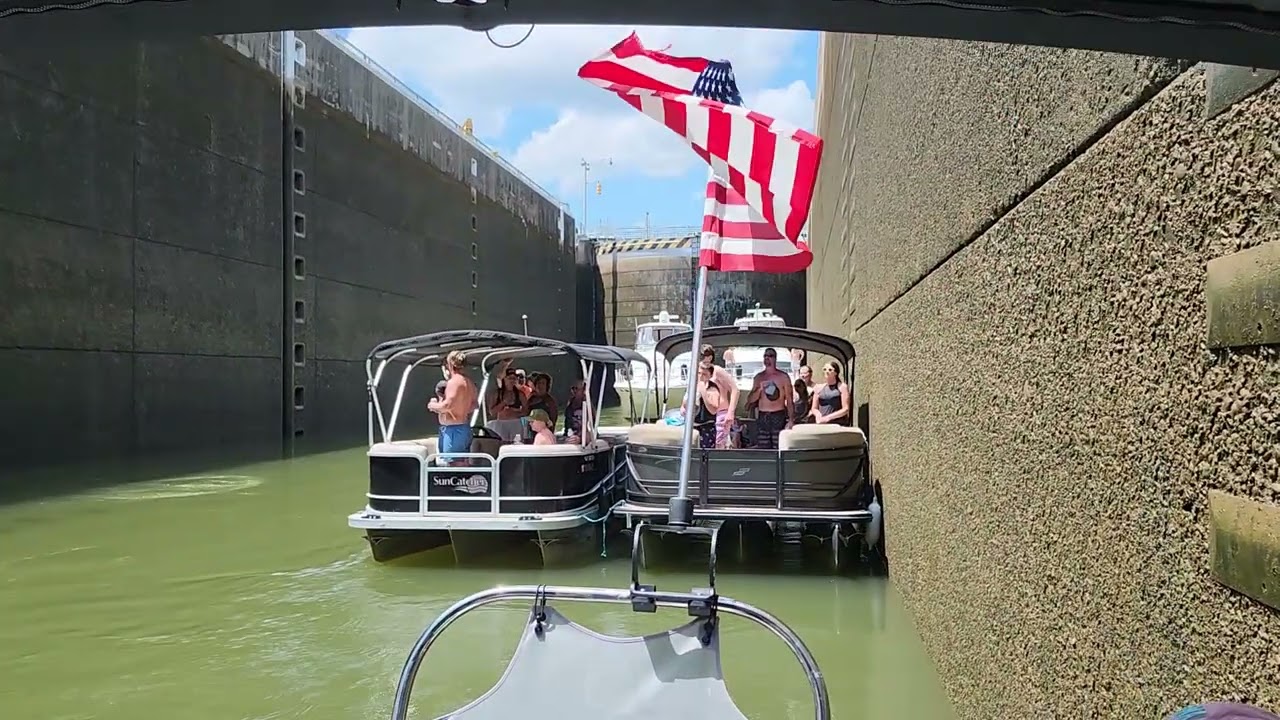 "Star Spangled Banner"  while locking through Ft Loudoun Dam.