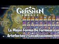 La Mejor Forma De Farmear artefactos / Localizaciones Genshin Impact