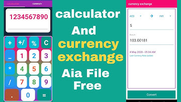 Calculator and currency exchange Aia File in Kodular