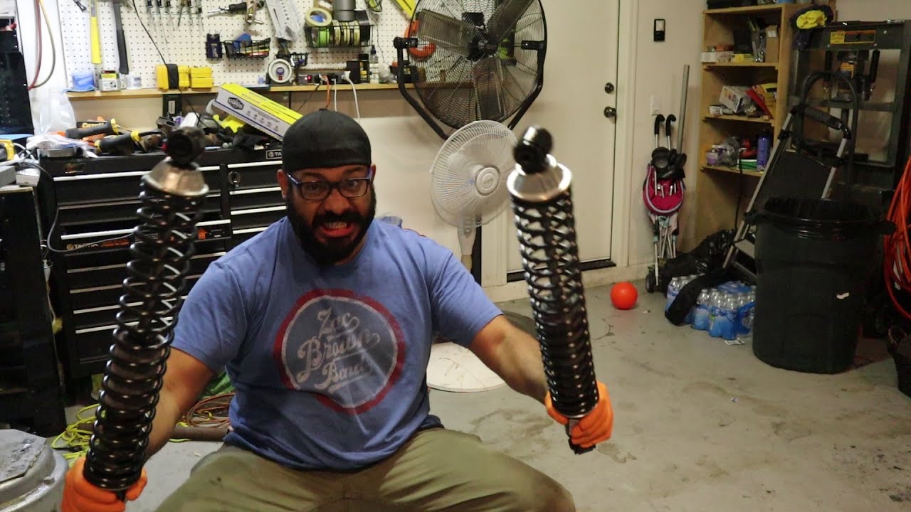 Dodge Dakota Rear shocks install with Monroe load adjust shock absorber ...