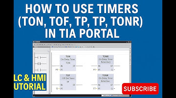 How to Use Timers (TON, TOF, TP, TONR) in TIA Portal | PLC & HMI Tutorial (Part 1) #plc ladder logic