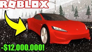 Is The New Tesla Roadster 2 0 Worth 12 000 000 Vehicle Simulator Update Youtube - tesla roadster roblox