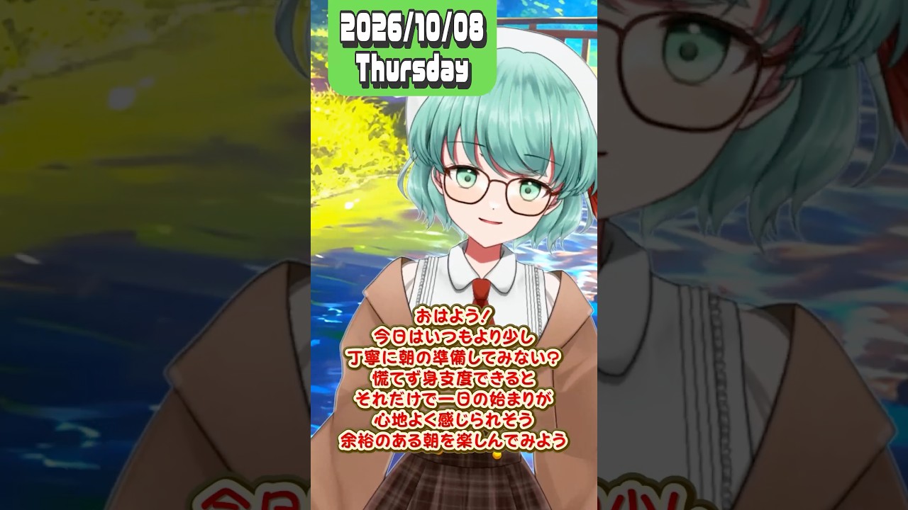 いつもより少し丁寧に朝の準備してみない? #shorts #vtuber #癒しボイス #おはようボイス #おはよう #ボイス #シチュエーションボイス