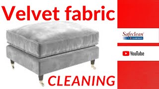 Clean velvet (how to)  Understanding fine fabrics / how to clean velvet sofa