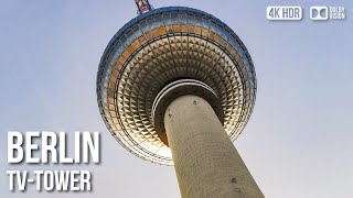 Berlin TVTower (Fernsehturm)  Top Floor 360° Berlin View   Germany [4K HDR] Walking Tour