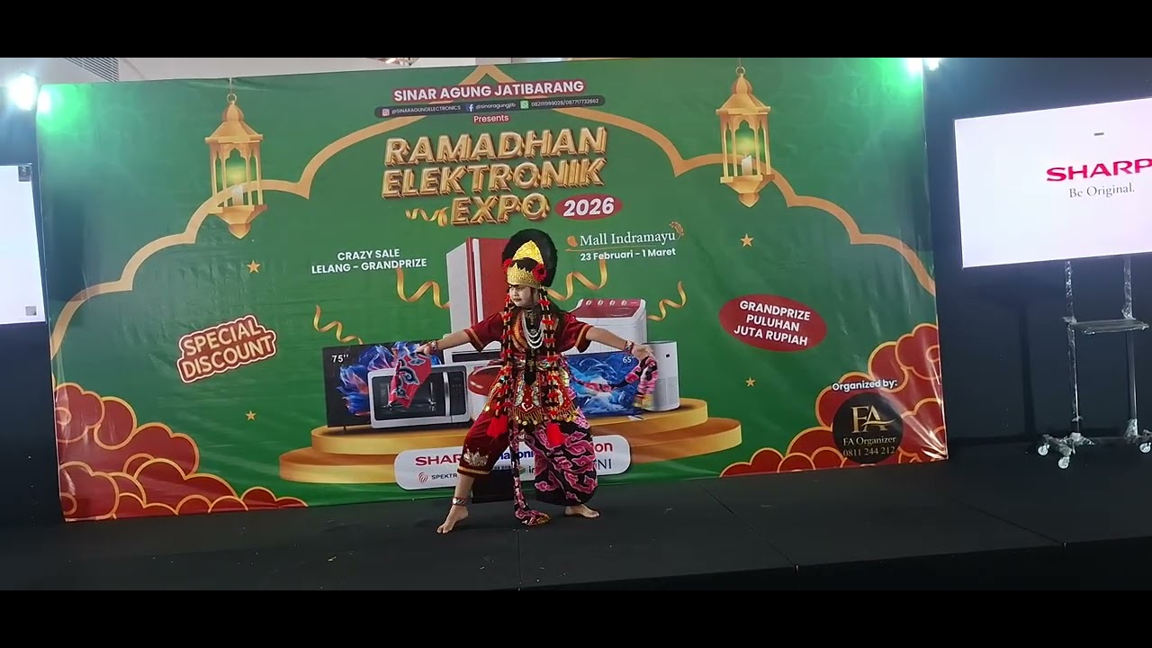 Elif Tampil Tari Topeng Kelana Slangit 