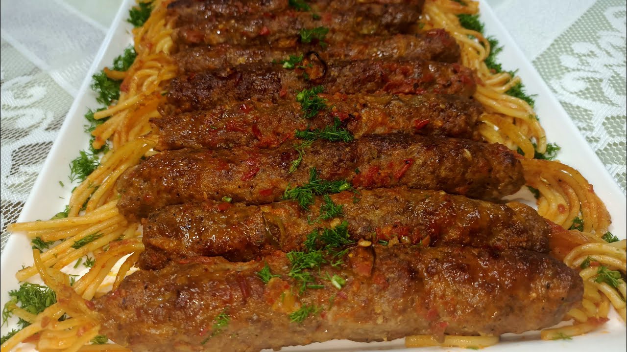 طريقة تحضير معكرونة اسباجيتي باللحم المفروم من غير سلق