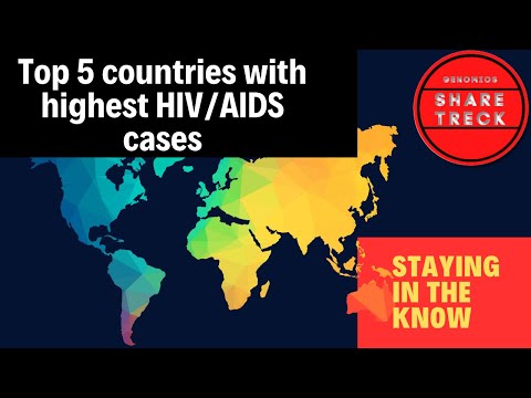 Top 5 and Bottom 5 countries dealing with HIV/AIDS