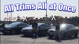 All Trims All At Once | 2015 Chrysler 200 Inside Look 2015 Chrysler 200 Inside