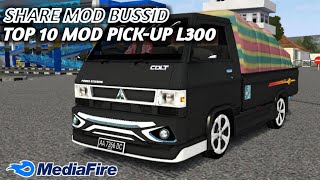 TOP 10 MOD BUSSID || KUMPULAN MOD PICK-UP L300 FULL ANIMASI TERBARU 2024.