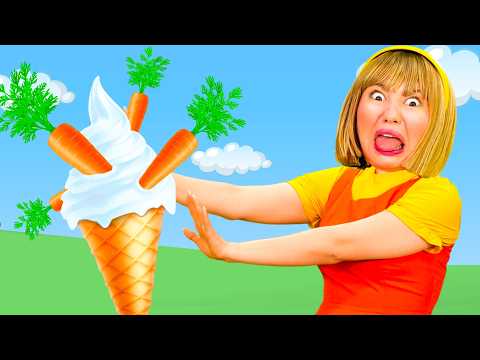 Can You Eat Carrot with Ice Cream? | Kids Music | Coco Froco