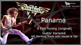 Van Halen  Panama e Flat Tuning hq Backing Track With Vocals U0026 Tab  Guitar Karaoke