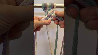 How to Create a Six-Strand Braid in Macrame (double cords) #macrametutorial #diymacrame