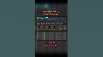 Odd polyrhythmic beat: Behind the track "investigative work" #polyrhythm #electronicmusic