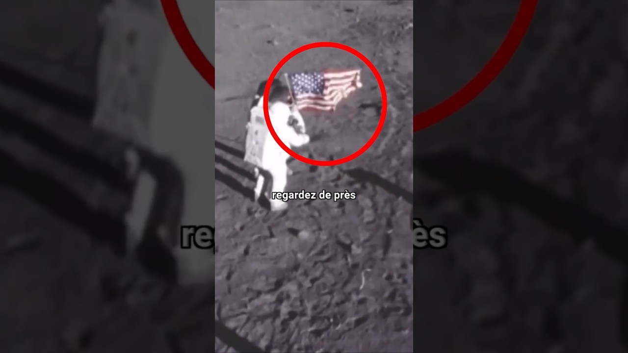 Le secret autour du drapeau sur la Lune