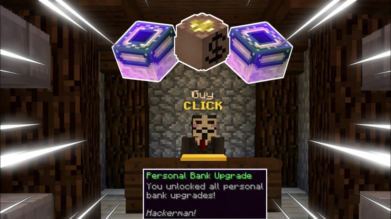 FAKEPIXEL SKYBLOCK I FOUND GUY HOW TO USE PERSONAL BANK AND TELEPORT