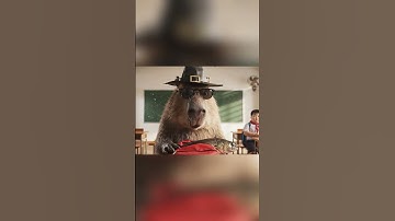 Capybara thả cá vào balo troll bảo béo #capybara #capybara