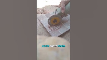 Circular cut on tiles | #shorts