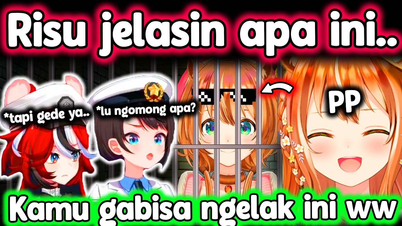 Polisi Oozora Tangkap RISU Karena Gambar Sesuatu Yang Luar Binasa ww..【Hololive】