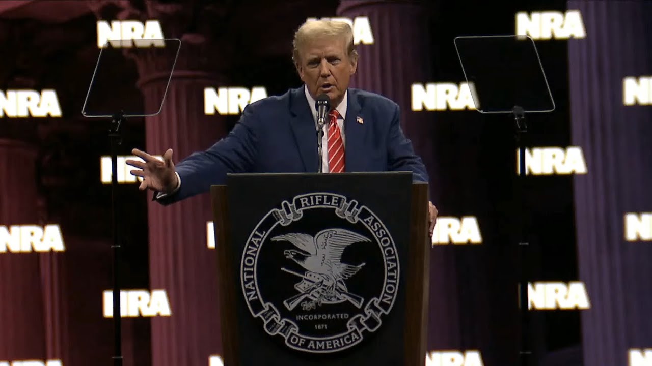 Nra Rally Trump Speaks at 2024 NRA Annual Meetings & Exhibits - YouTube