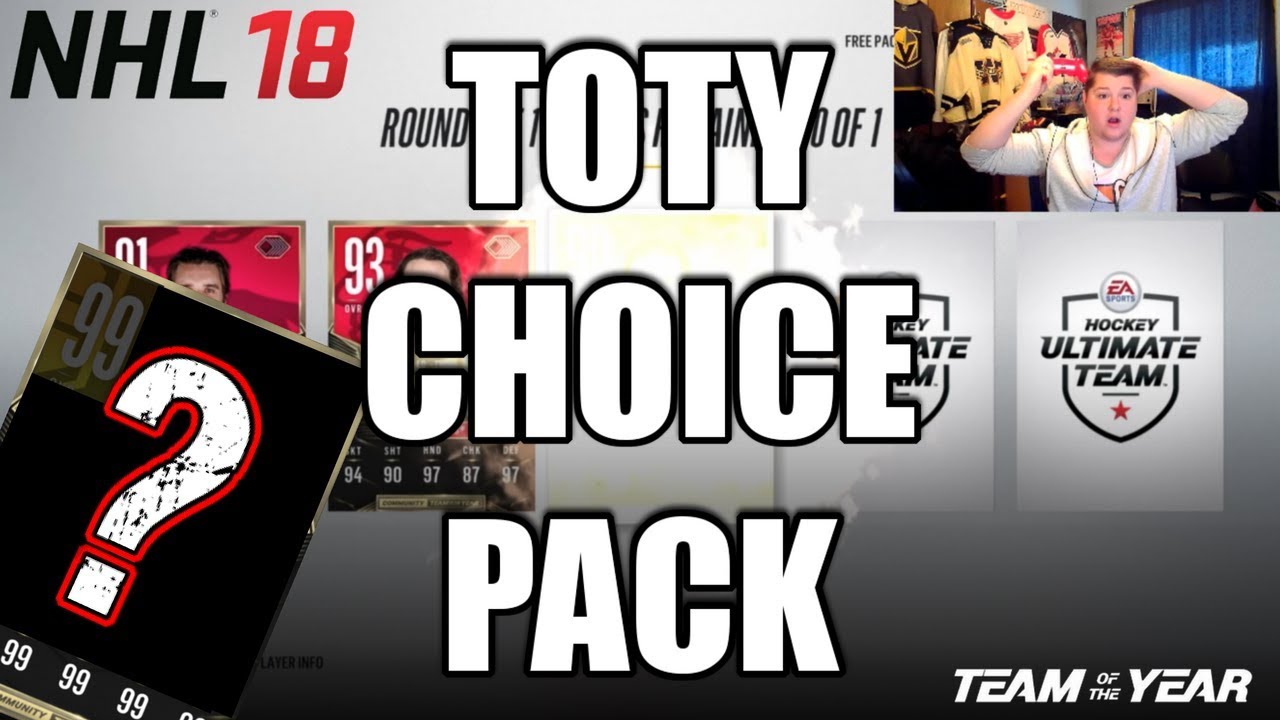 99 TOTY PULL & CHOICE PACK! - NHL 18 Team Of The Year Pack Opening