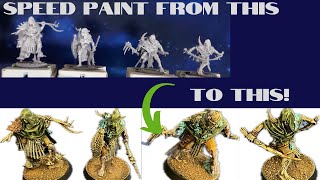 Transform your Warcry Rotmire Creed Warband by SPEED painting! Warhammer miniatures tabletop