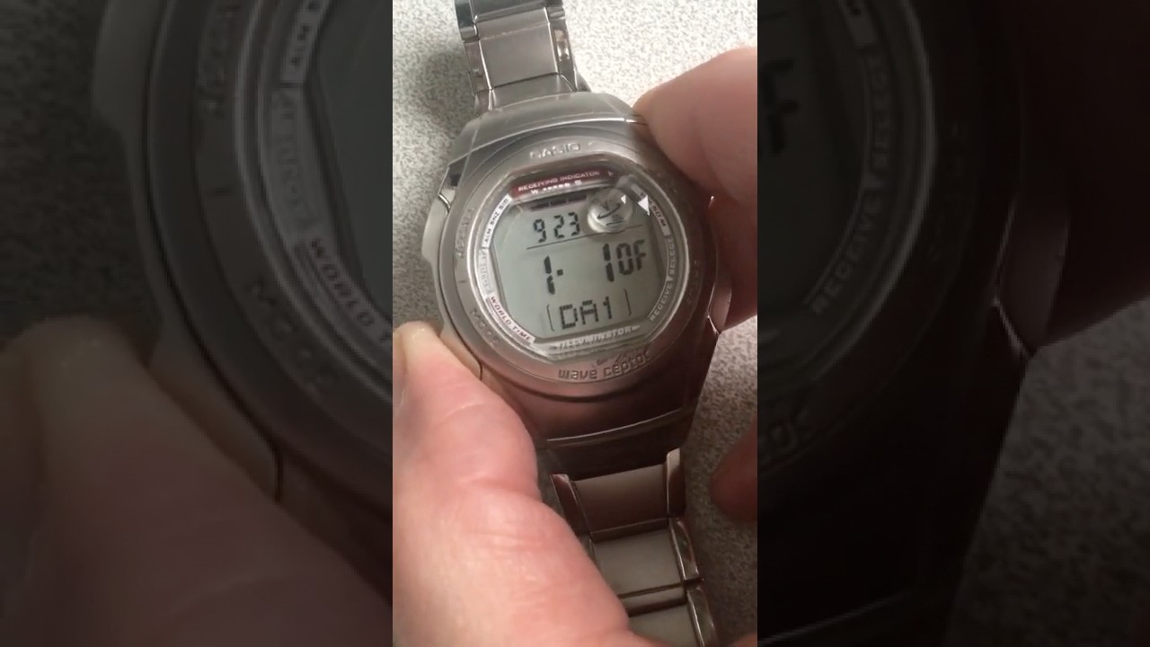 Casio WV57H Wave Ceptor Radio Controlled Atomic Watch. YouTube