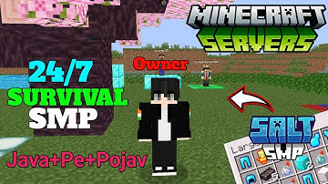 💸 New Best Free Survival Public Smp Server For Minecraft 🍄 | Java/Pe/Pojav | 24/7 Online | Join 1.21