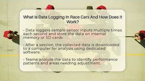 What Is Data Logging In Race Cars And How Does It Work? - The Racing Xpert